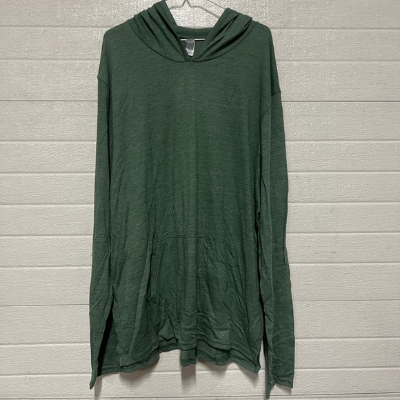 Alternative Apparel Other - Alternative Apparel Long Sleeve Hooded Pullover Sweatshirt Heather Green 3XL